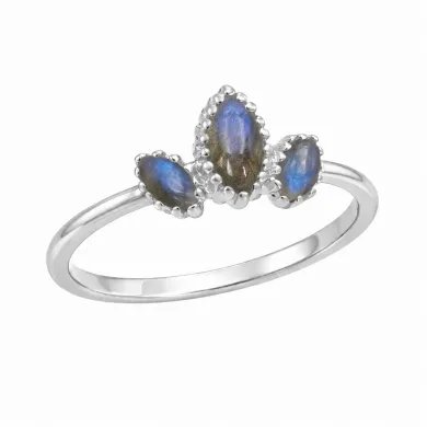 Labradorite Ring in 925 Sterling Silver – Handmade Gemstone Jewelry