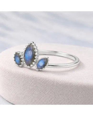 Labradorite Ring in 925 Sterling Silver – Handmade Gemstone Jewelry