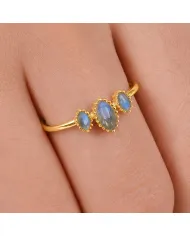 Labradorite Ring in 925 Sterling Silver – Handmade Gemstone Jewelry