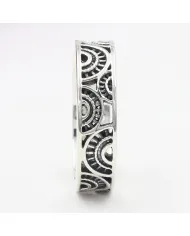 Oxidized 925 Sterling Silver Band Ring – Unique Design Jewelry