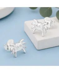 Sterling Silver Crab Stud Earrings | Cute Ocean-Inspired Jewelry
