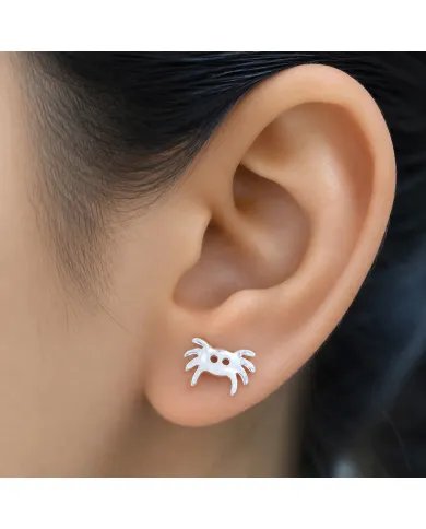 Sterling Silver Crab Stud Earrings | Cute Ocean-Inspired Jewelry