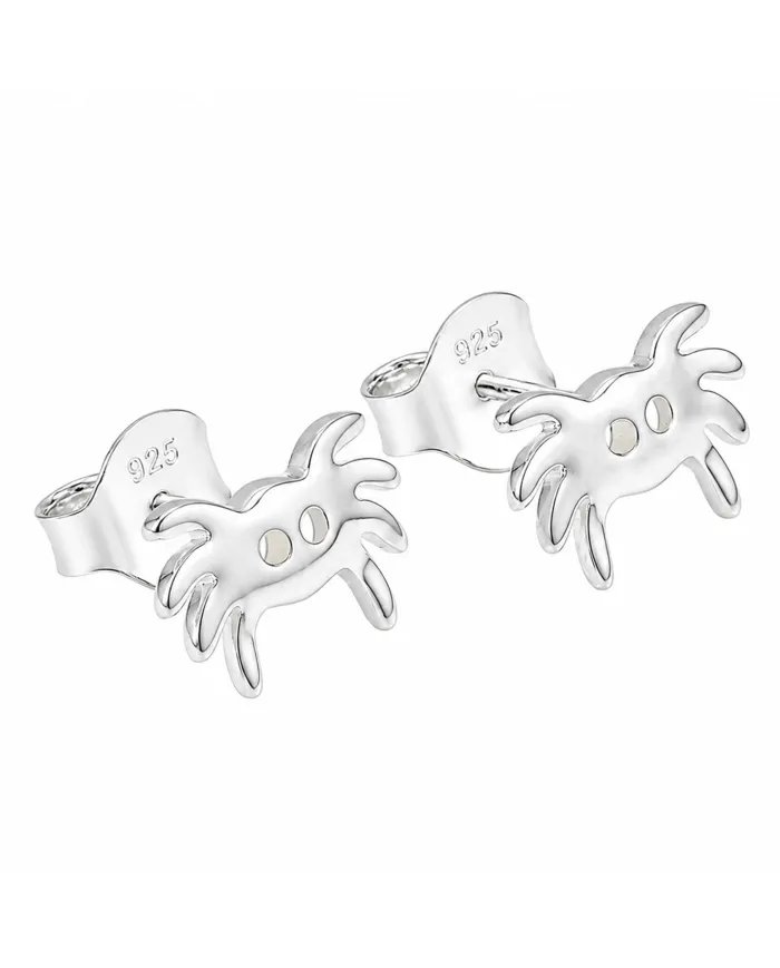 Sterling Silver Crab Stud Earrings | Cute Ocean-Inspired Jewelry