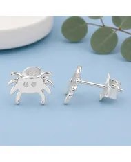 Sterling Silver Crab Stud Earrings | Cute Ocean-Inspired Jewelry