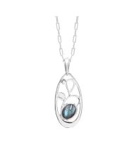 Labradorite Gemstone 925 Silver Necklace - Women's Jewelry