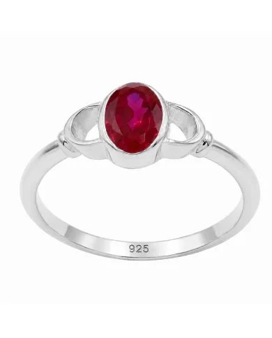 Ruby Ring in 925 Sterling Silver – Handmade Gemstone Jewelry for Her