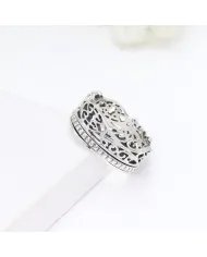 925 Sterling Silver Handmade Fidget Anxiety Thumb Band Spinner Ring