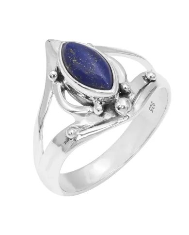 925 Sterling Silver Lapis Lazuli Ring | Handmade Statement Jewelry