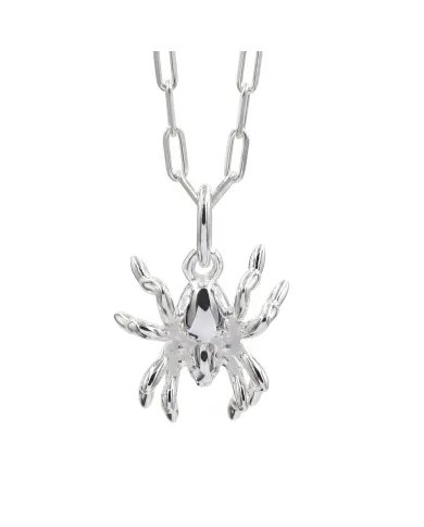 925 Sterling Silver Vintage Spider Pendant Retro Jewelry for Men and Women
