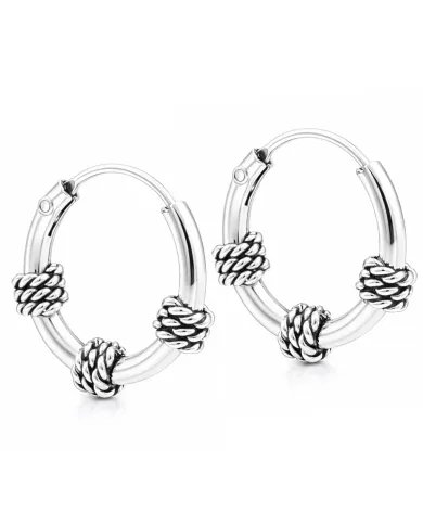 925 Sterling Silver Hoop Earrings | Handmade Minimalist Jewelry