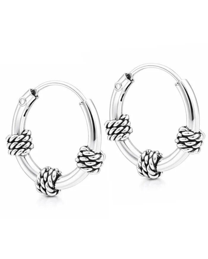 925 Sterling Silver Hoop Earrings | Handmade Minimalist Jewelry