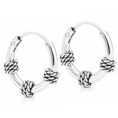 925 Sterling Silver Hoop Earrings | Handmade Minimalist Jewelry