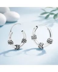 925 Sterling Silver Hoop Earrings | Handmade Minimalist Jewelry