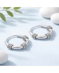 925 Sterling Silver Hoop Earrings | Handmade Minimalist Jewelry
