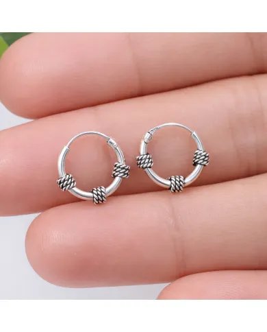925 Sterling Silver Hoop Earrings | Handmade Minimalist Jewelry