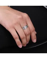 925 Sterling Silver Spinner Ring Handmade Stress Relief Fidget Band