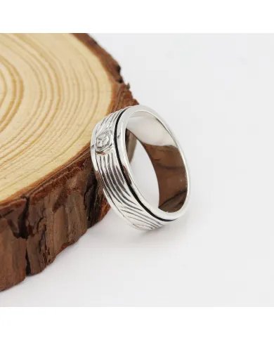 925 Sterling Silver Spinner Ring Handmade Stress Relief Fidget Band