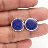 Lapis Lazuli Cufflinks, Sterling Silver Cufflinks, Groomsmen Cufflinks, Cufflinks for Men, Silver Tuxedo Studs, Wedding Cufflink