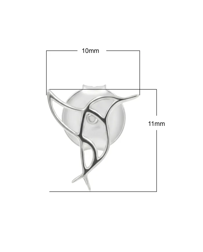 925 Sterling Silver Hummingbird Stud Earrings - Minimalist Jewelry