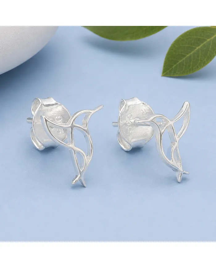 925 Sterling Silver Hummingbird Stud Earrings - Minimalist Jewelry
