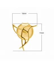 18K Gold Plated Hummingbird Stud Earrings - 925 Silver Mini Jewelry