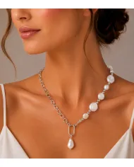 925 Sterling Silver Freshwater Pearl Necklace Dainty Jewelry for Her