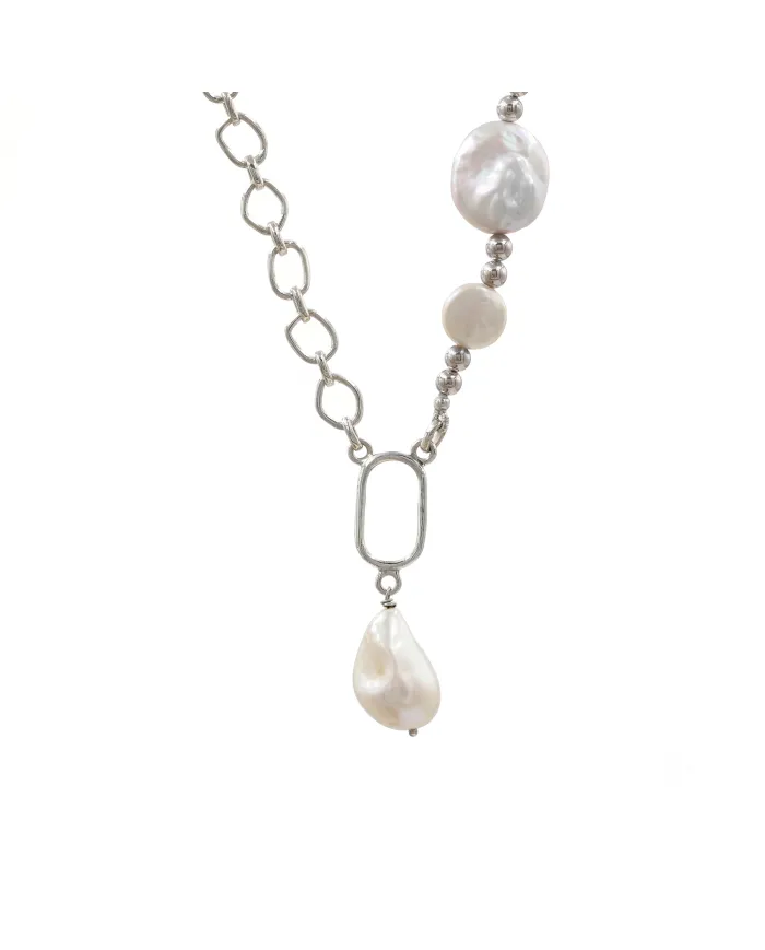 925 Sterling Silver Freshwater Pearl Necklace Dainty Jewelry for Her