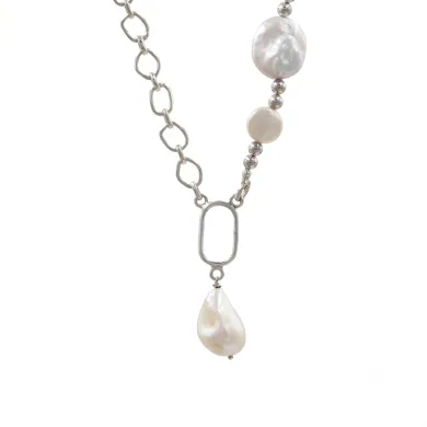 925 Sterling Silver Freshwater Pearl Necklace Dainty Jewelry for Her