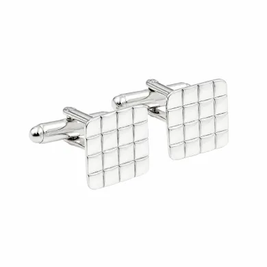 Square Cufflinks 925 Sterling Silver & Brass Elegant Gift for Men