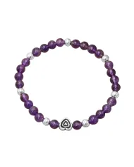 Aventurine Bead Bracelet with Silver Centerpiece - Elegant Gemstone