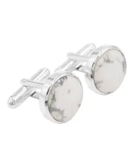 Raw Pyrite Cufflinks – Handmade Luxury 925 Sterling Silver Jewelry