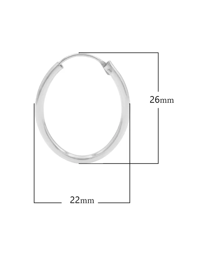 925 Sterling Silver Handmade Hoop Earrings – Minimal Everyday Jewelry