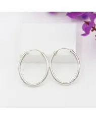 925 Sterling Silver Handmade Hoop Earrings – Minimal Everyday Jewelry