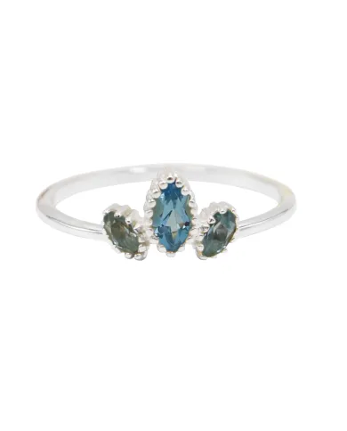 Tanzanite Ring 925 Sterling Silver - Handmade Marquise Cut Gemstone