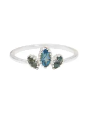 Tanzanite Ring 925 Sterling Silver - Handmade Marquise Cut Gemstone