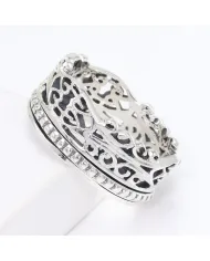 925 Sterling Silver Handmade Fidget Anxiety Thumb Band Spinner Ring