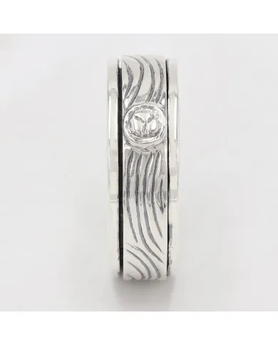 925 Sterling Silver Spinner Ring Handmade Stress Relief Fidget Band