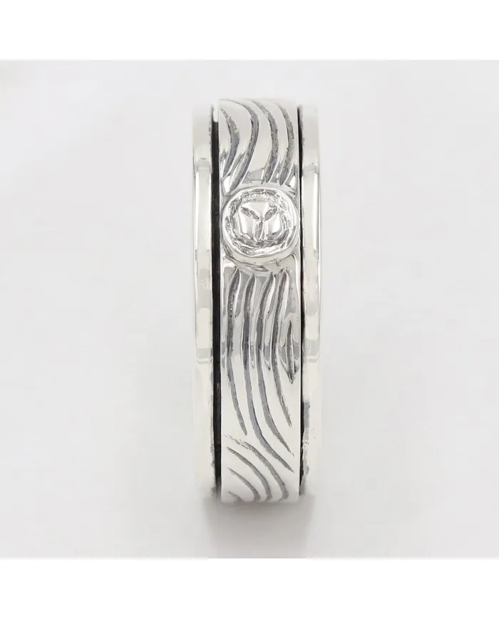 925 Sterling Silver Spinner Ring Handmade Stress Relief Fidget Band