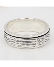 925 Sterling Silver Spinner Ring Handmade Stress Relief Fidget Band