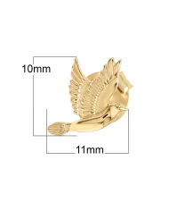 18K Gold Plated Flying Bird Stud Earrings - Everyday Wear Jewelry