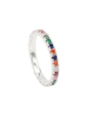 7 Chakra Band Ring - 925 Sterling Silver Meditation & Spiritual Jewelry