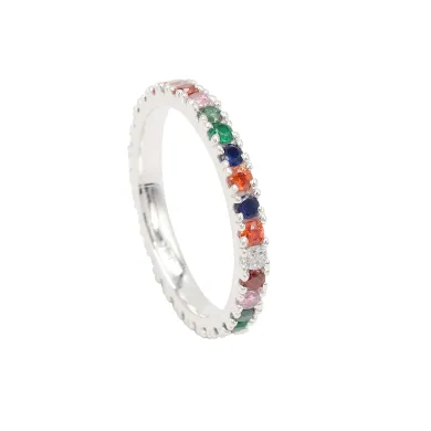 7 Chakra Band Ring - 925 Sterling Silver Meditation & Spiritual Jewelry