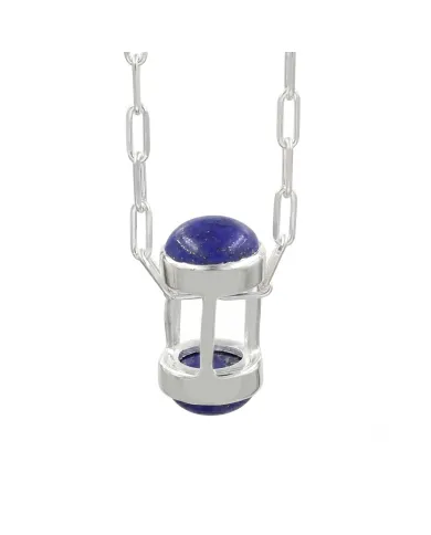 Lapis Lazuli Pendant Necklace - 925 Sterling Silver Gemstone Gift
