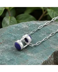 Lapis Lazuli Pendant Necklace - 925 Sterling Silver Gemstone Gift