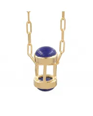 Lapis Lazuli Pendant Necklace - 925 Sterling Silver Gemstone Gift