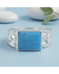 Arizona Turquoise Ring - 925 Sterling Silver Handmade Gemstone Jewelry