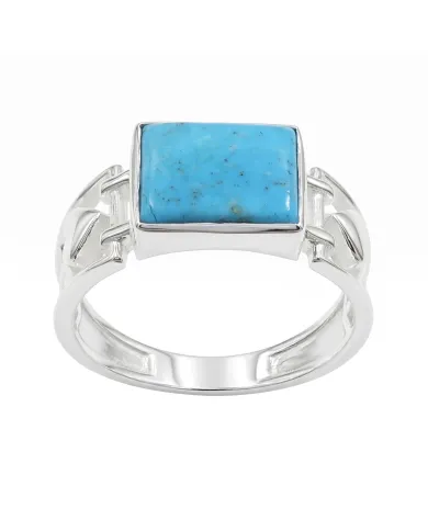 Arizona Turquoise Ring - 925 Sterling Silver Handmade Gemstone Jewelry