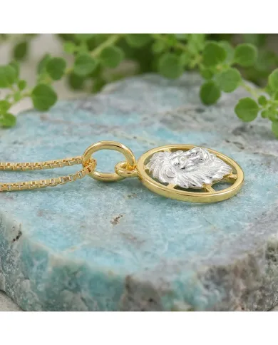 18K Gold Plated Leo Lion Zodiac Pendant | 925 Sterling Silver Astrology Jewelry
