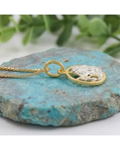Virgo Zodiac Astrology Pendant Necklace | 18K Gold Plated Sterling Silver