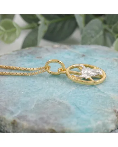 18K Gold Plated Taurus Zodiac Pendant | Sterling Silver Astrology Gift